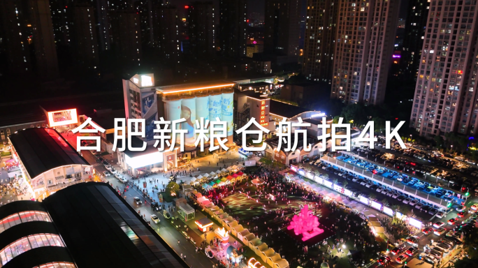 合肥新粮仓街区航拍4K