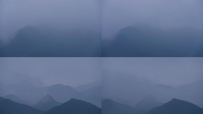 雨后云雾缭绕的山脉 延时-05