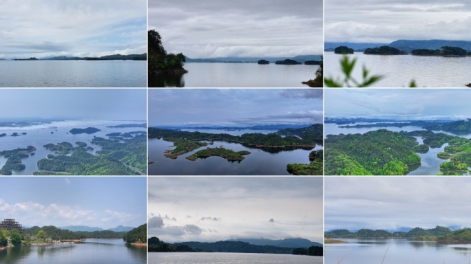 千岛湖延时合集杭州著名旅游岛屿风景