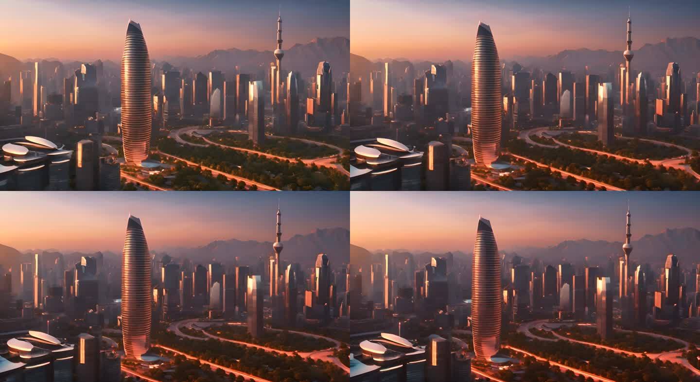 科幻城市未来高楼大厦