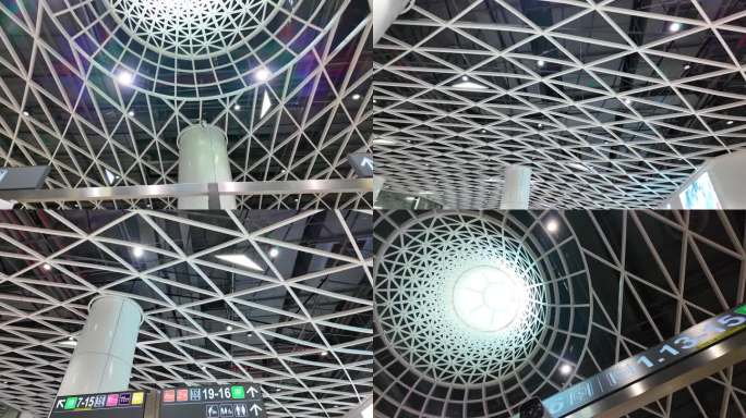 深圳城市地铁内部素材空镜头4