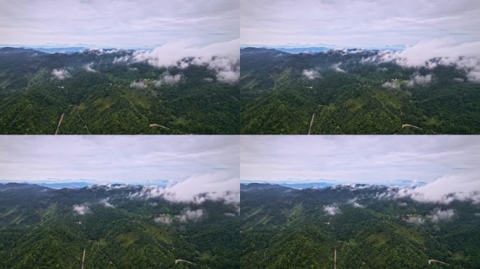 山区森林南昆山国家森林公园山村航拍