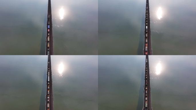 货运列车飞驰向远方