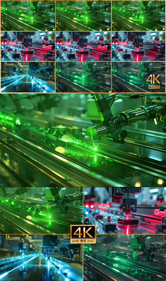 各种工业激光技术运用场景 自动化生产线