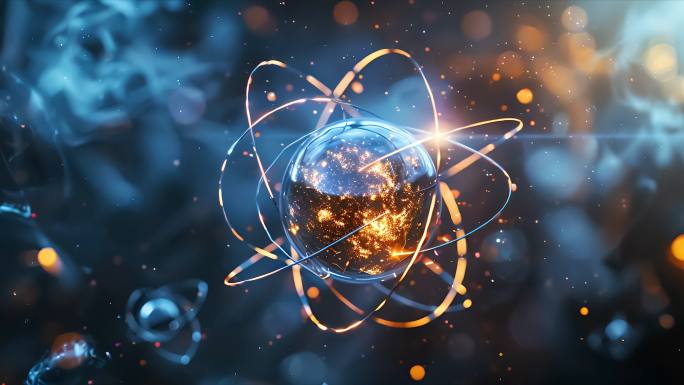 科技动画 原子核能质子中子同位素核聚变