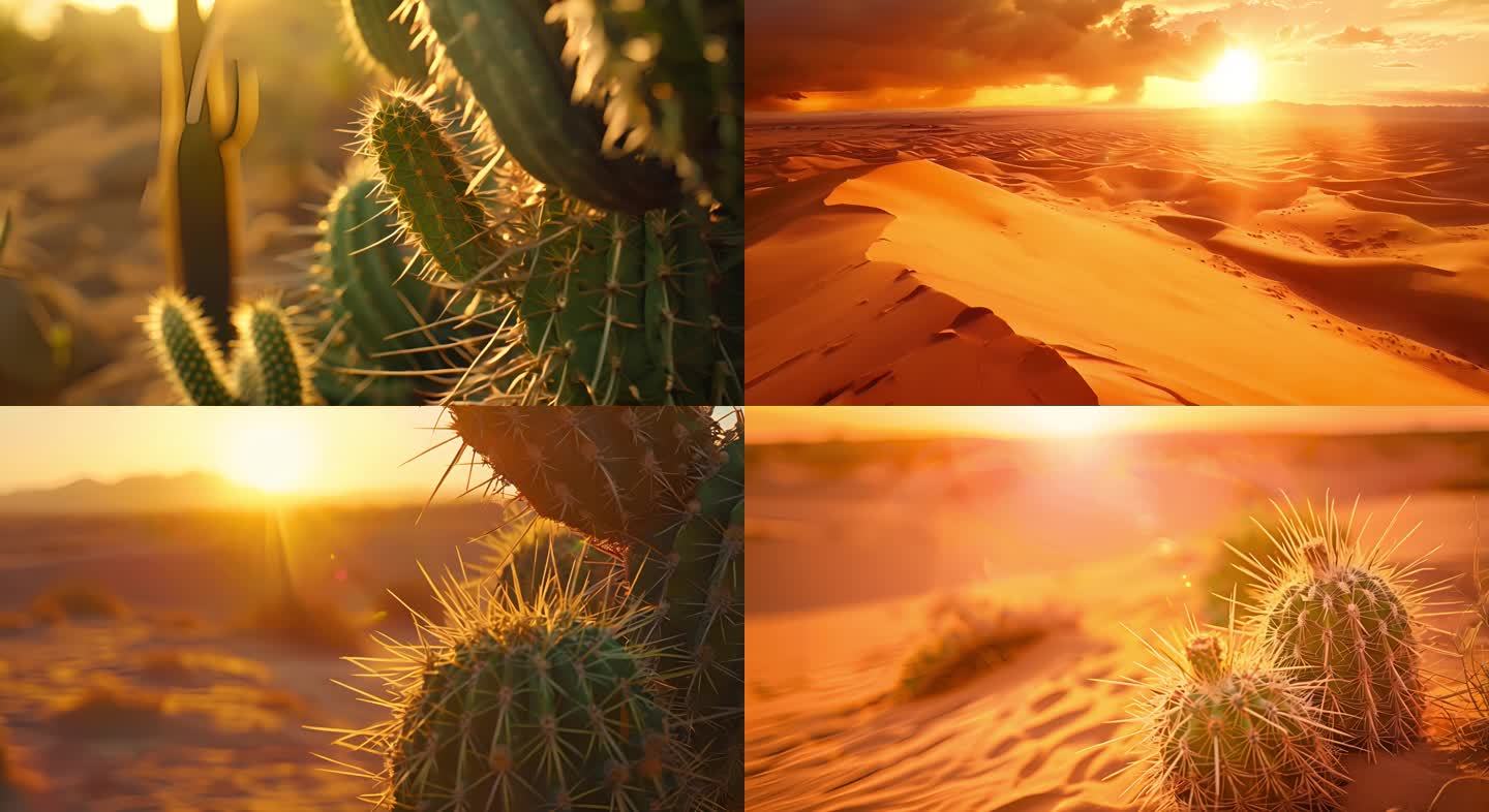 撒哈拉沙漠无人区荒漠黄沙漠新疆沙漠