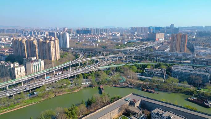 南京市城市地标航拍素材49