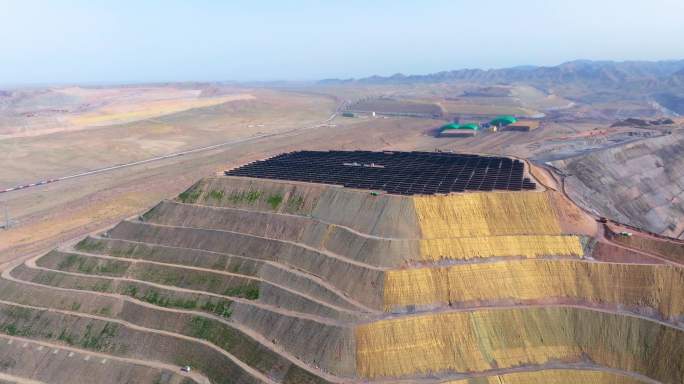 乌海大型露天煤矿排土场5K素材