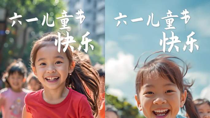 六一儿童节快乐 竖屏AE模版