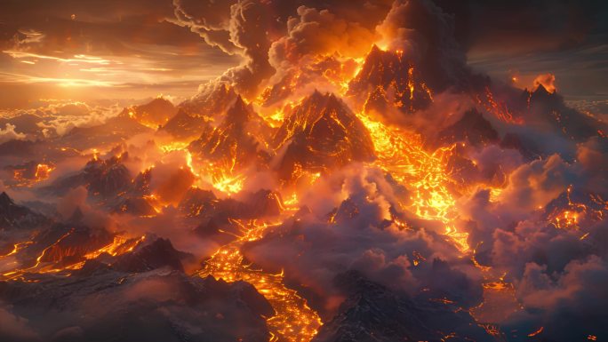 岩浆 火山 火山喷发 熔岩 火山口 火山