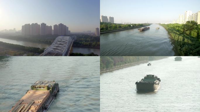 02常州 京杭大运河 新龙大桥 运输船