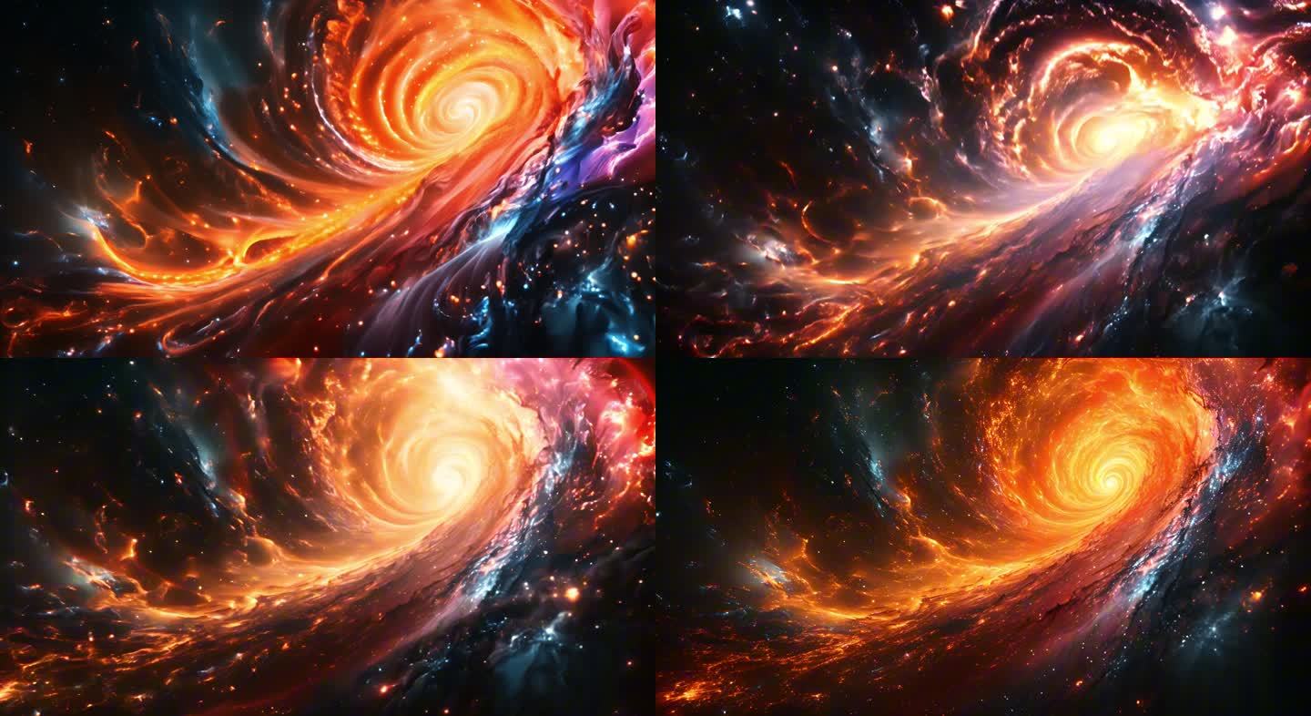 宇宙星云旋涡能量色彩斑斓神秘深邃壮观2