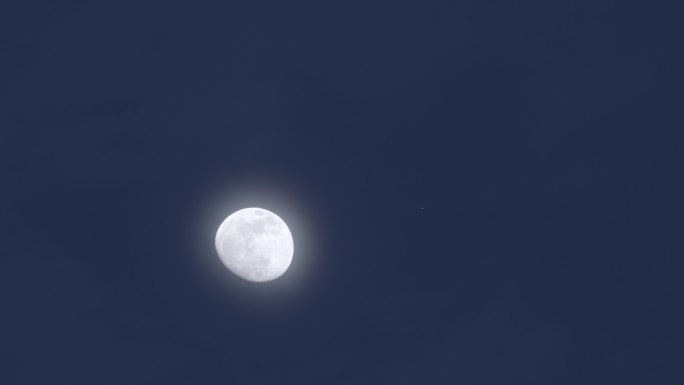 月亮升起延时空镜