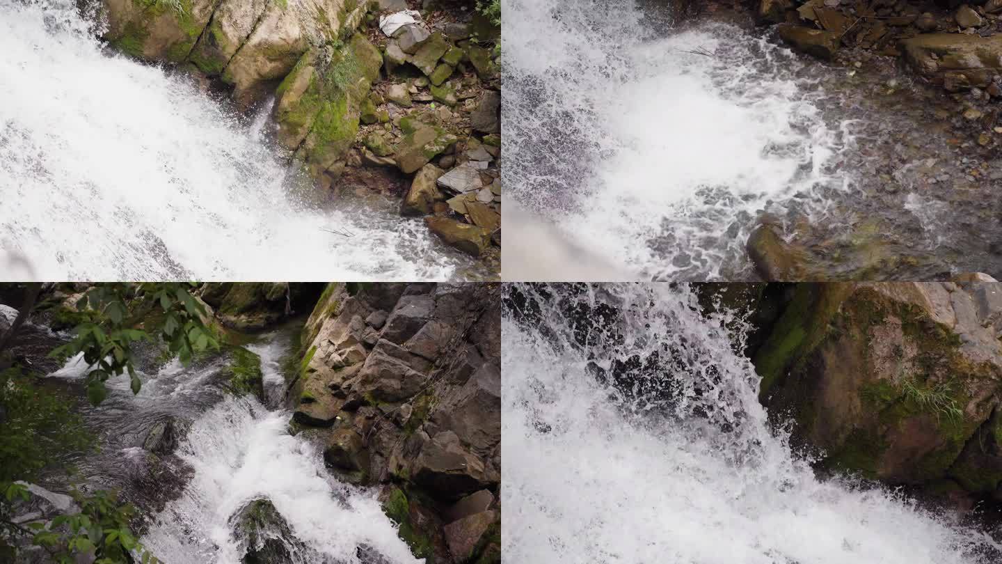 小溪溪水瀑布水源溪流风景4k