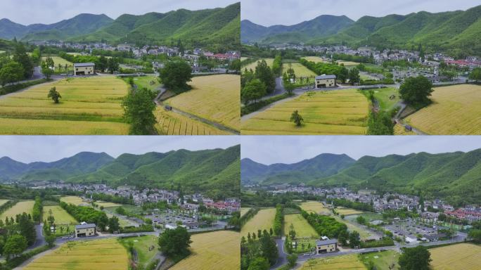浙江湖州安吉余村绿水青山航拍4K原创空境