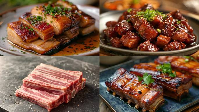 五花肉东坡肉扣肉红烧肉美食制作家常美食