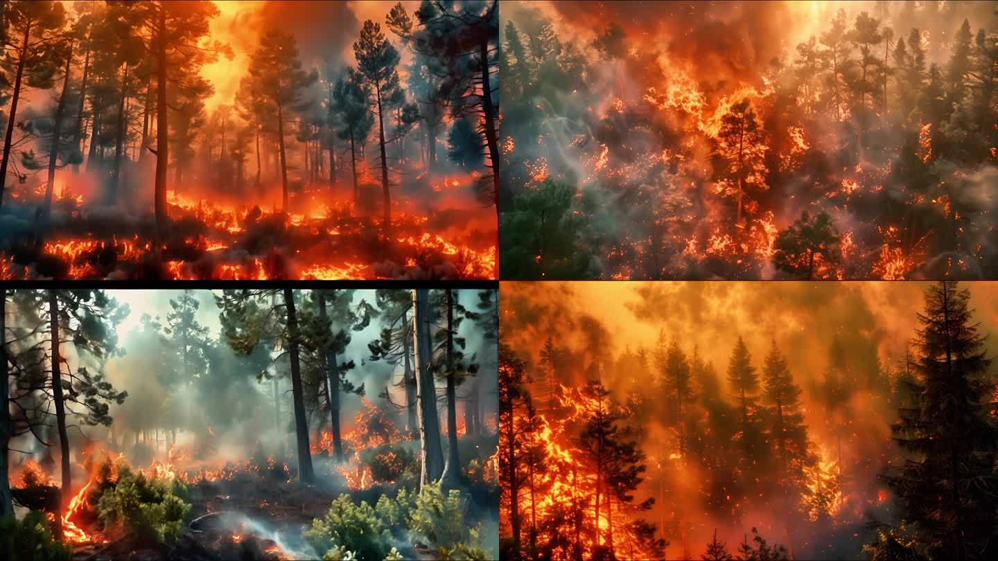 森林火灾 自然灾害 环境保护 森林大火