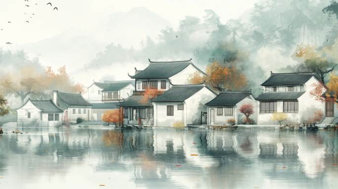 江南水乡背景