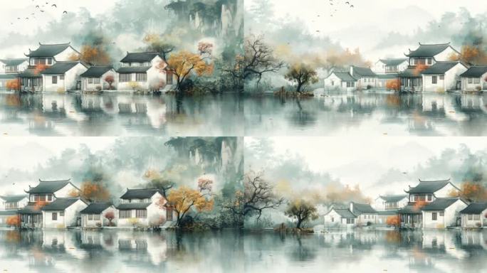 江南水乡背景