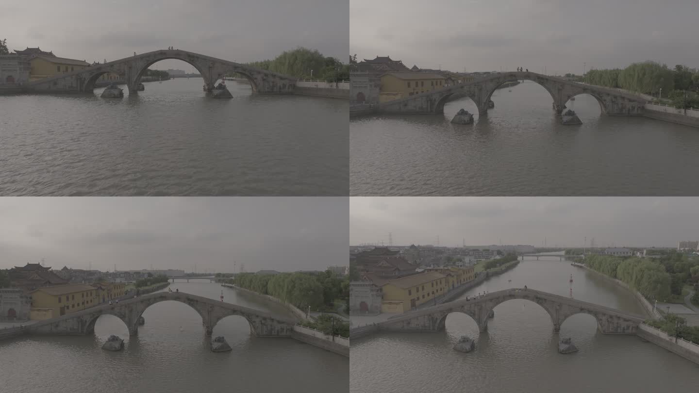 京杭大运河上的长虹桥。
