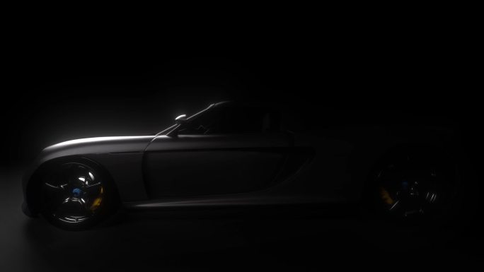 黑色保时捷Porsche Carrera