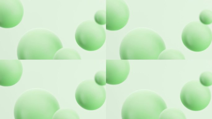 绿色简约球抽象图案背景