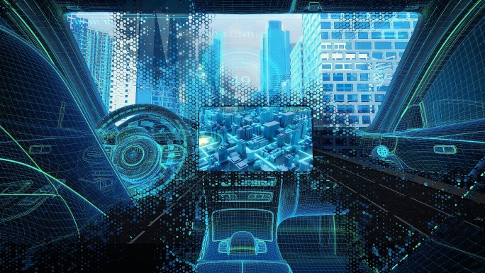 无人驾驶全自动驾驶虚拟驾驶汽车第一视角