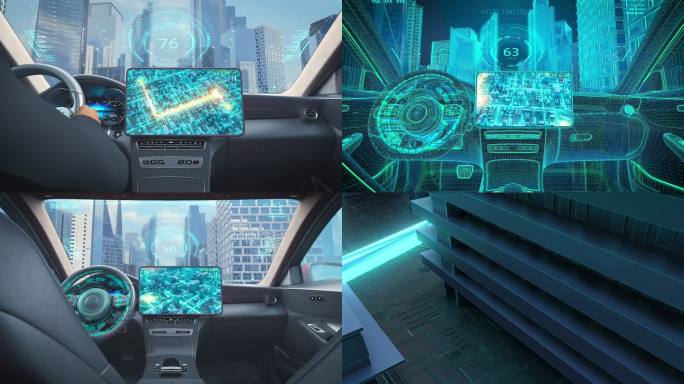 无人驾驶全自动驾驶虚拟驾驶汽车第一视角
