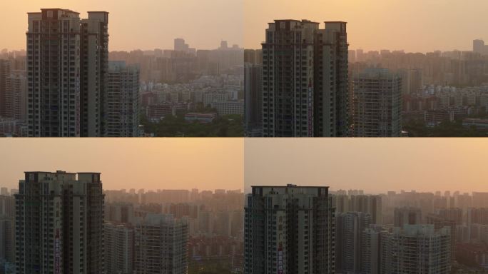 房地产楼市人口密度环境雾霾4k