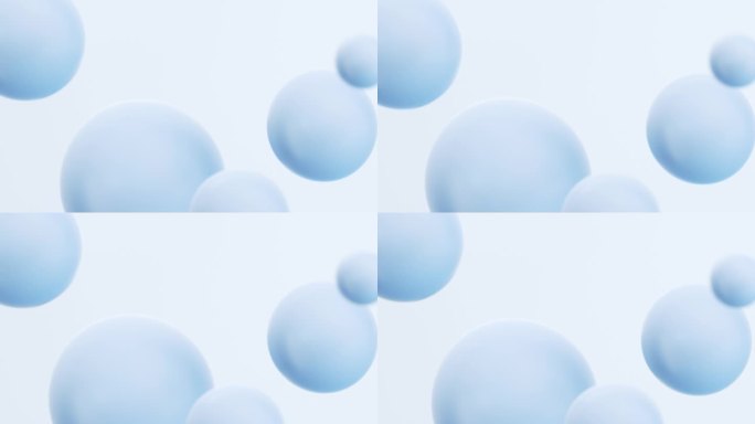 蓝色简约球抽象图案背景