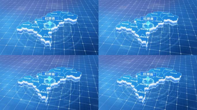 红原县蓝色三维科技区位地图