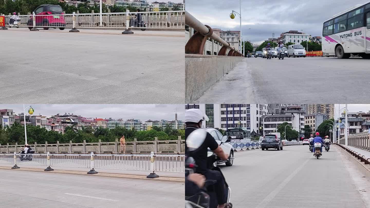 傍晚下班车水马龙城市交通拥堵电动车骑车