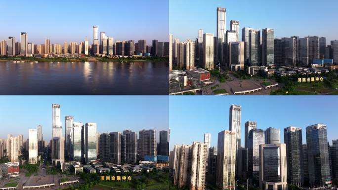 长沙湘江新区湖南金融中心航拍