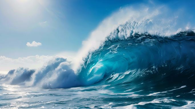 海浪大海潮水