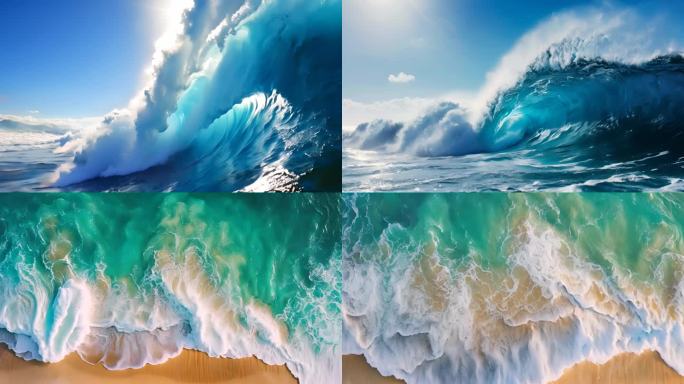 海浪大海潮水