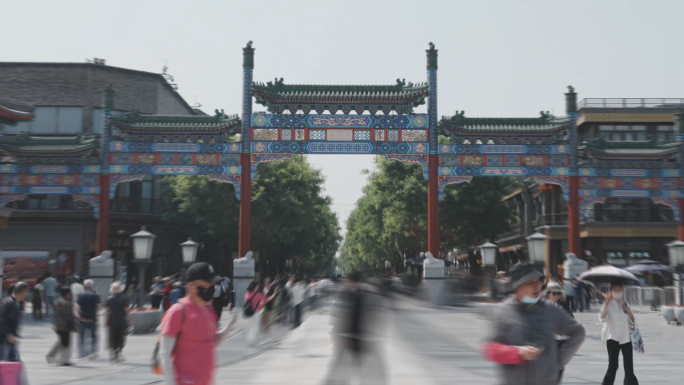 北京前门大街视频素材