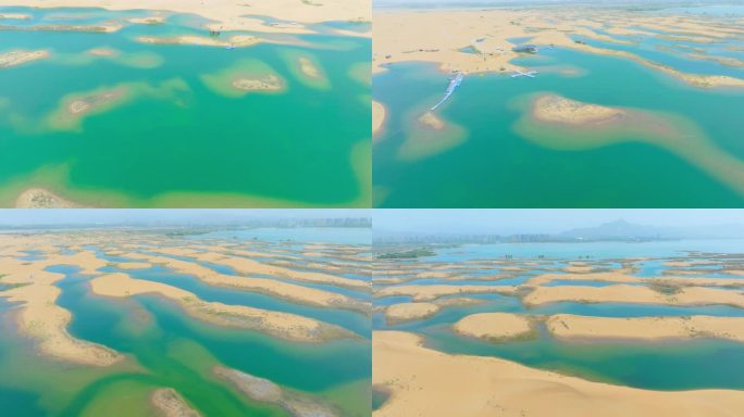乌海湖沙漠湖泊旅游