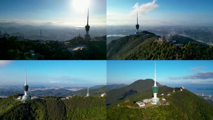 航拍深圳梧桐山小梧桐风景