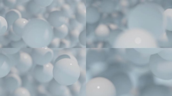 宽屏超宽屏圆球小球球体抽象运动排列3D