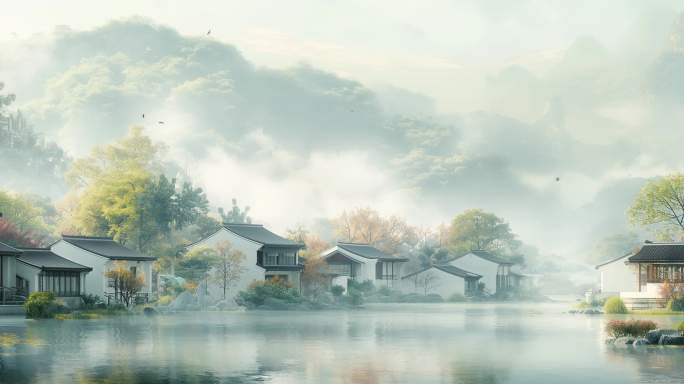 江南水乡背景合集