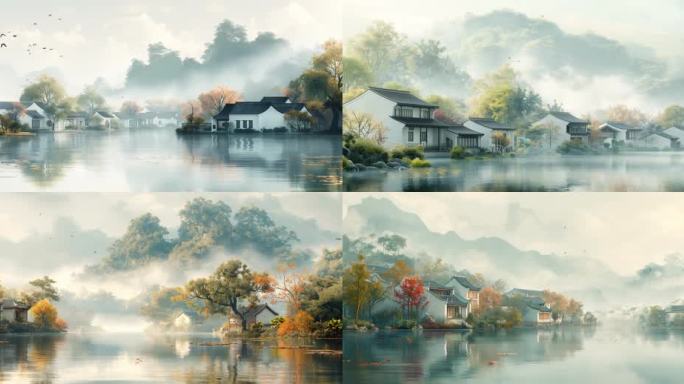 江南水乡背景合集