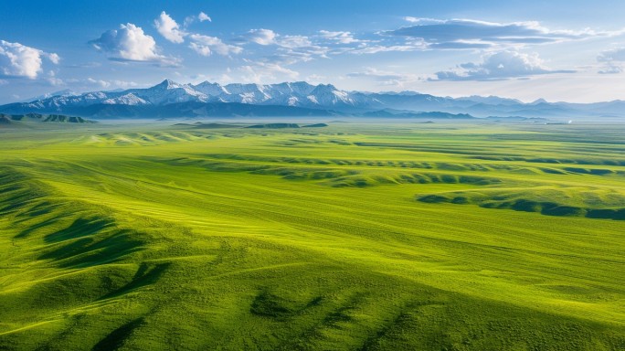新疆西藏大草原湖泊自然