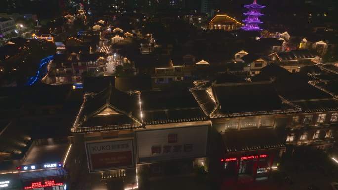 西峡仲景小镇的夜景