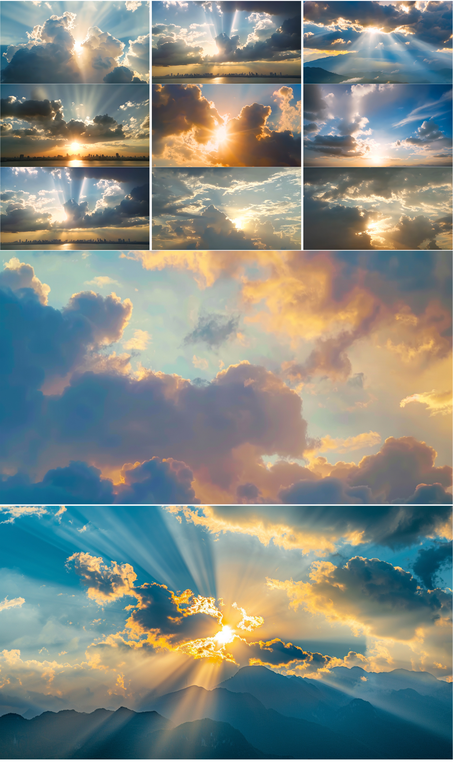 拨云见日 太阳光线 耶稣光 希望