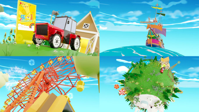 可爱六一儿童节少儿61活动视频片头AE