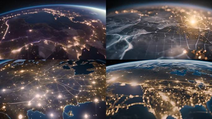 科技地球 科技未来感宣传开场片头AI视频
