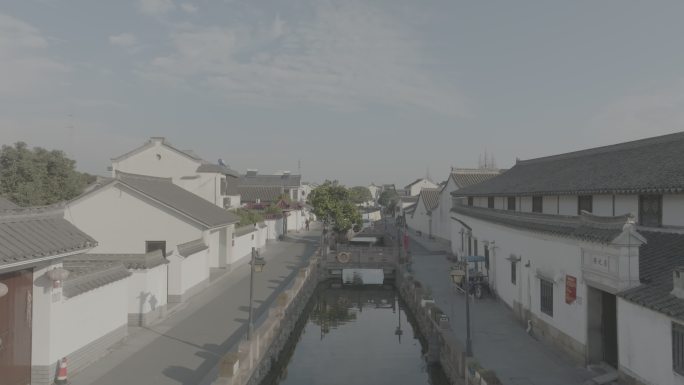 宁波农村民居景观4K航拍log素材