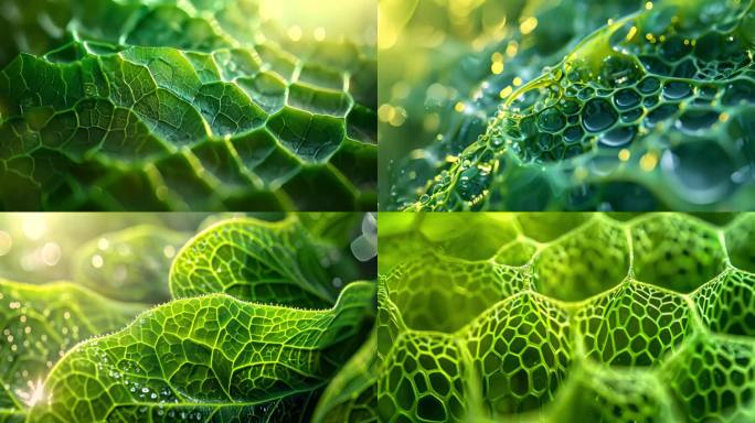 显微镜叶绿体植物细胞