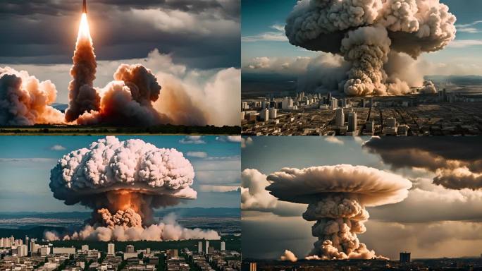 核弹爆炸摧毁城市