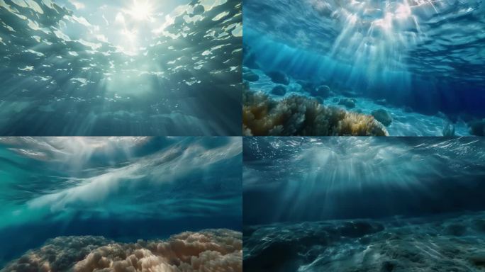 水下光影海底世界